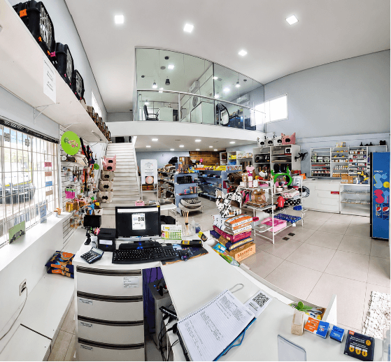 Interior da loja pet